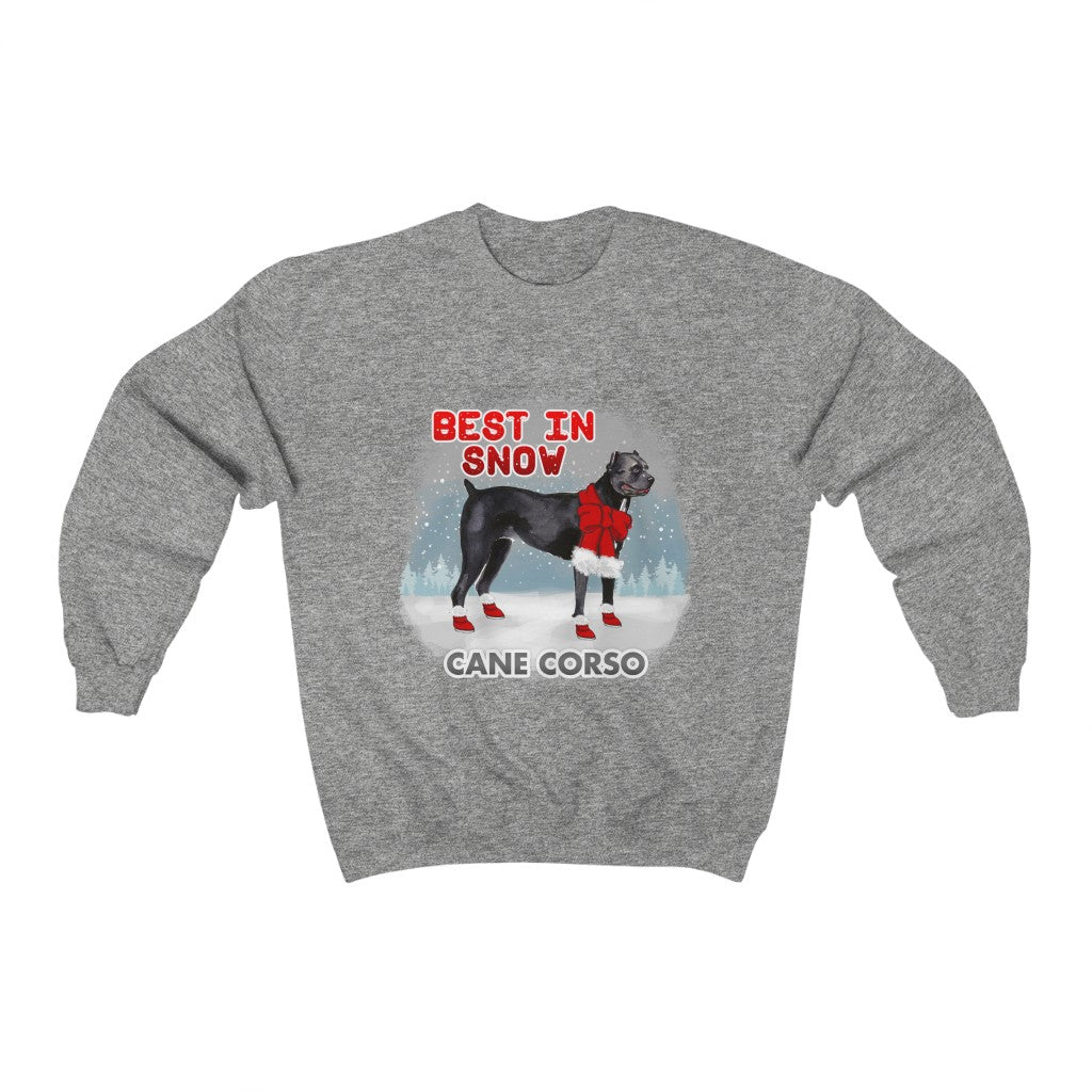 Cane Corso Best In Snow Heavy Blend Crewneck Sweatshirt House of Laurren