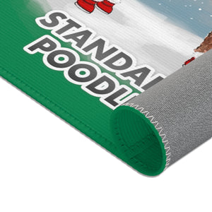 Standard Poodle Best In Snow Area Rug