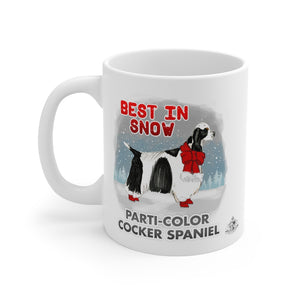 Parti-Color Cocker Spaniel Best In Snow Mug