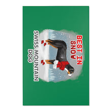 Load image into Gallery viewer, Swiss Mountain Dog Best In Snow Area Rug
