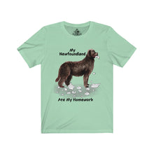 Load image into Gallery viewer, My Newfoundland Ate My Homework Unisex Jersey Short Sleeve Tee