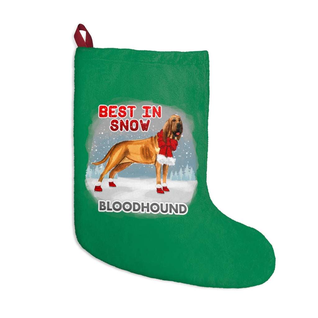 Bloodhound Best In Snow Christmas Stockings