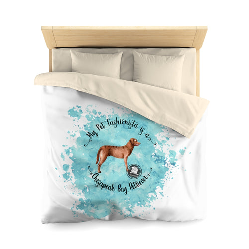 Chesapeake Bay Retriever Pet Fashionista Duvet Cover