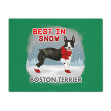 Load image into Gallery viewer, Boston Terrier Best In Snow Placemat