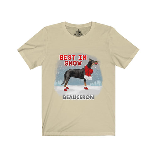 Beauceron Best In Snow Unisex Jersey Short Sleeve Tee