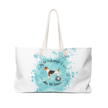 Load image into Gallery viewer, Wire Fox Terrier Pet Fashionista Weekender Bag