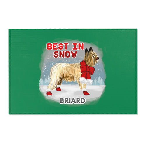 Briard Best In Snow Area Rug