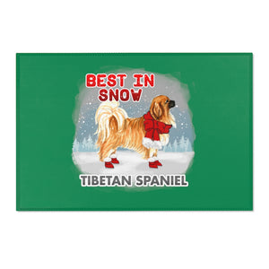 Tibetan Spaniel Best In Snow Area Rug
