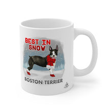 Load image into Gallery viewer, Boston Terrier Best In Snow Mug