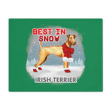 Load image into Gallery viewer, Irish Terrier Best In Snow Placemat