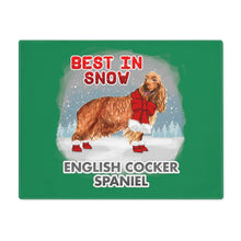 Load image into Gallery viewer, English Cocker Spaniel Best In Snow Placemat