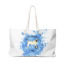 Load image into Gallery viewer, Pug Pet Fashionista Weekender Bag