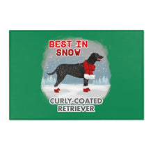 Load image into Gallery viewer, Curly-Coated Retriever Best In Snow Area Rug