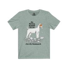 Load image into Gallery viewer, My Parson Russell Terrier Ate My Homework Unisex Jersey Short Sleeve Tee
