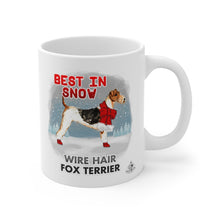 Load image into Gallery viewer, Wire Hair Fox Terrier Best In Snow Mug