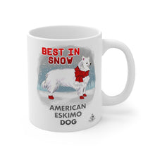 Load image into Gallery viewer, American Eskimo Dog Best In Snow Mug