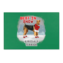 Load image into Gallery viewer, Airedale Terrier Best In Snow Area Rug