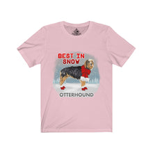 Load image into Gallery viewer, Otterhound Best In Snow Unisex Jersey Short Sleeve Tee