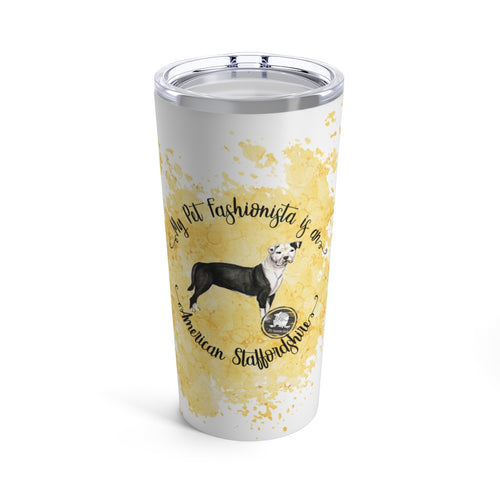 American Staffordshire Pet Fashionista Tumbler