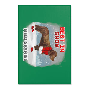 Field Spaniel Best In Snow Area Rug