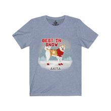 Load image into Gallery viewer, Akita Best In Snow Unisex Jersey Short Sleeve Tee