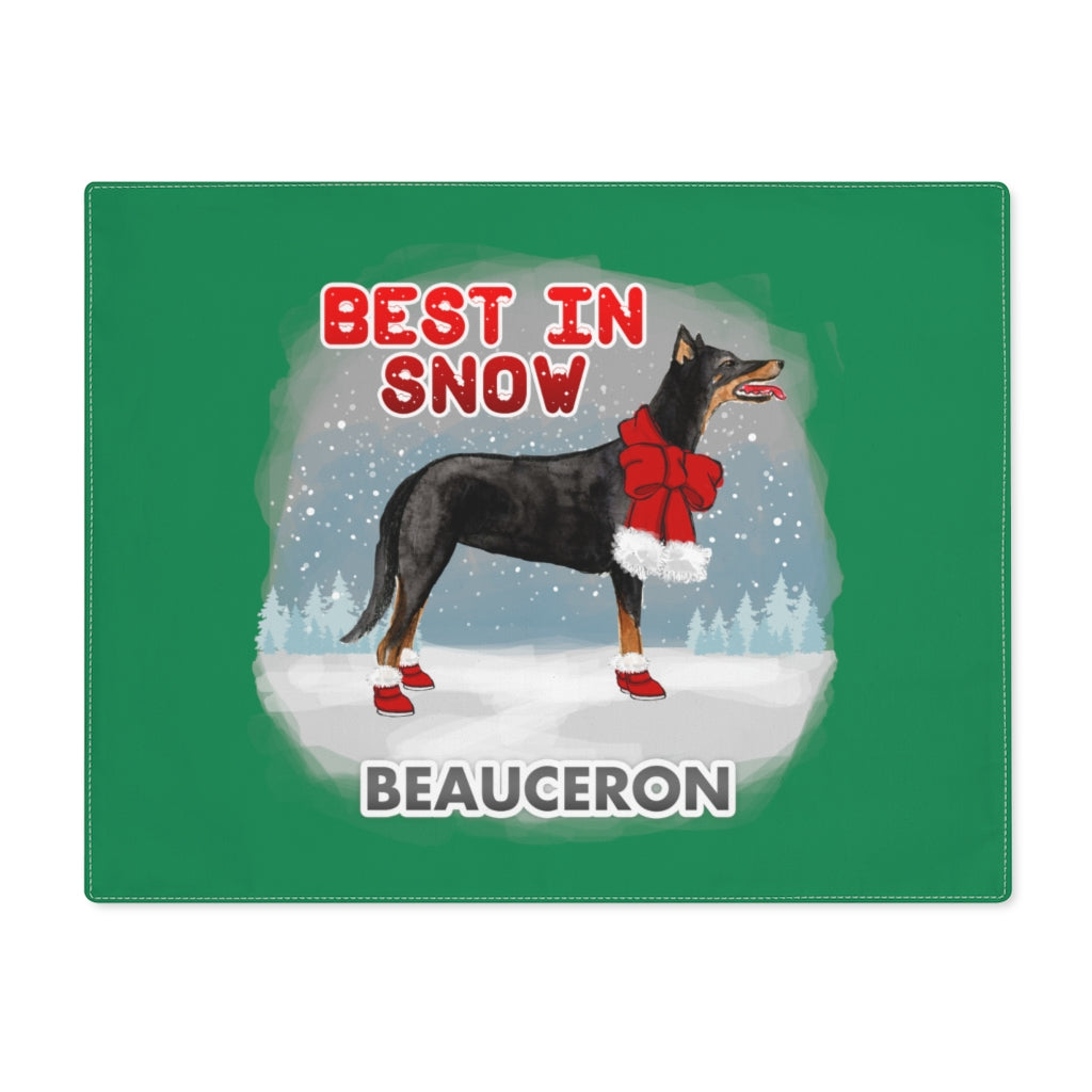 Beauceron Best In Snow Placemat