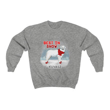 Load image into Gallery viewer, Kuvasz Best In Snow Heavy Blend™ Crewneck Sweatshirt