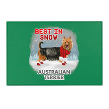 Load image into Gallery viewer, Australian Terrier Best In Snow Area Rug