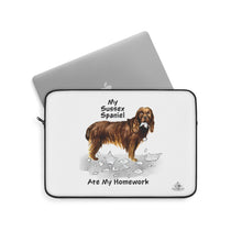 Load image into Gallery viewer, My Sussex Spaniel Ate My Homework Laptop Sleeve