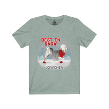 Load image into Gallery viewer, Lowchen Best In Snow Unisex Jersey Short Sleeve Tee