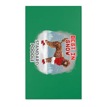 Load image into Gallery viewer, Standard Poodle Best In Snow Area Rug