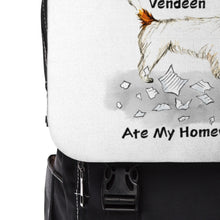 Load image into Gallery viewer, My Petit Basset Griffon Vendeen Ate My Homework Backpack