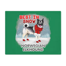 Load image into Gallery viewer, Norwegian Elkhound Best In Snow Placemat
