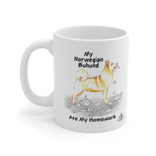 Load image into Gallery viewer, My Norwegian Buhund Ate My Homework Mug