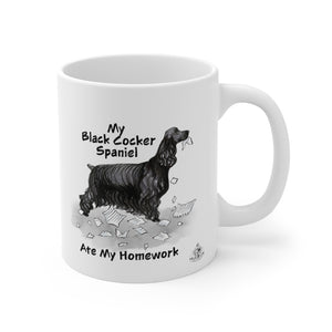 My Black Cocker Spaniel Ate My Homework Mug