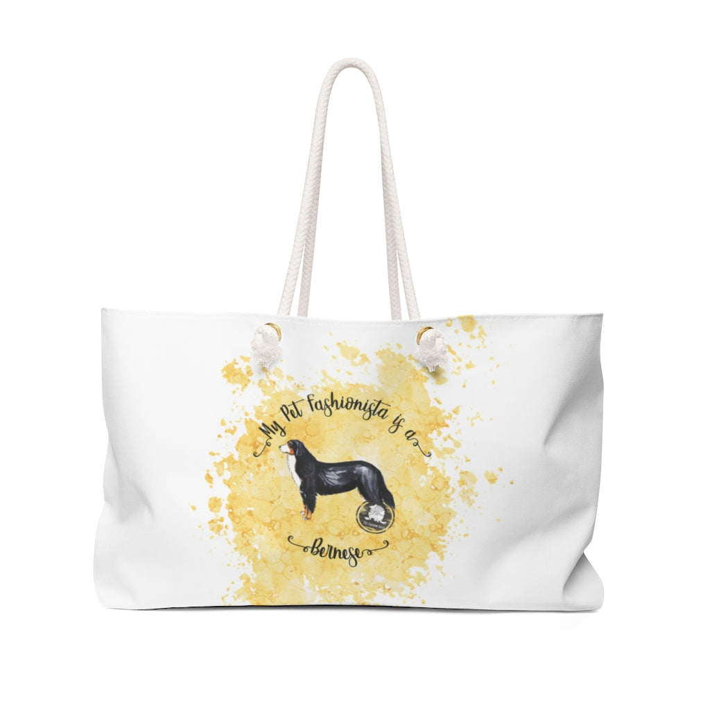 Bernese Mountain Dog Pet Fashionista Weekender Bag