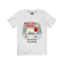 Load image into Gallery viewer, Spinone Italiano Best In Snow Unisex Jersey Short Sleeve Tee