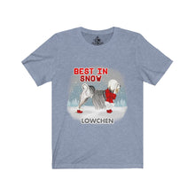 Load image into Gallery viewer, Lowchen Best In Snow Unisex Jersey Short Sleeve Tee