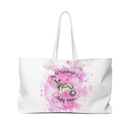 Cesky Terrier Pet Fashionista Weekender Bag