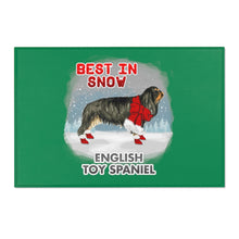 Load image into Gallery viewer, English Toy Spaniel Best In Snow Area Rug