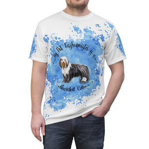 Bearded Collie Pet Fashionista All Over Print Shirt