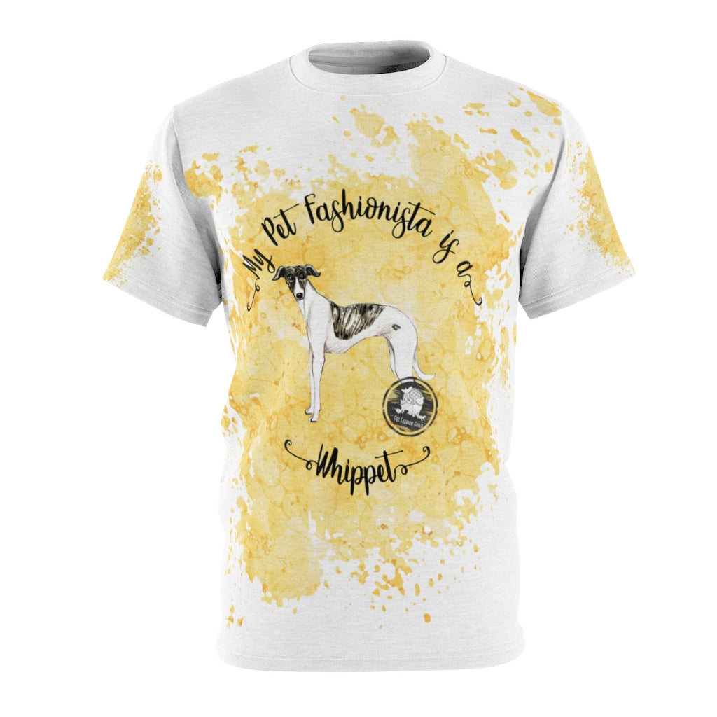 Whippet Pet Fashionista All Over Print Shirt