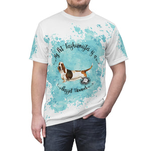 Basset Hound Pet Fashionista All Over Print Shirt