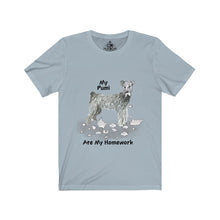 Load image into Gallery viewer, My Pumi Ate My Homework Unisex Jersey Short Sleeve Tee