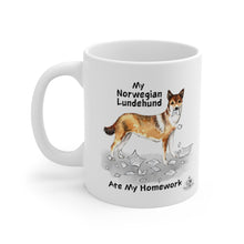 Load image into Gallery viewer, My Norwegian Lundehund Ate My Homework Mug