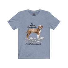 Load image into Gallery viewer, My Lagotto Romagnolo Ate My Homework Unisex Jersey Short Sleeve Tee