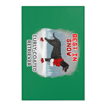 Load image into Gallery viewer, Curly-Coated Retriever Best In Snow Area Rug