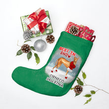Load image into Gallery viewer, Cirneco Dell'Etna Best In Snow Christmas Stockings