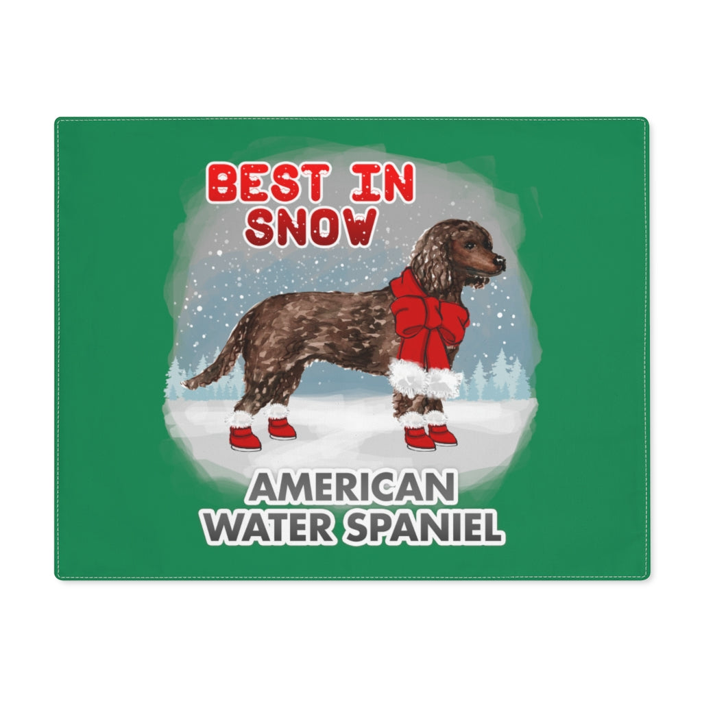 American Water Spaniel Best In Snow Placemat