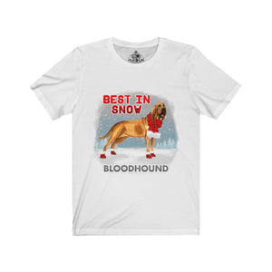 Bloodhound Best In Snow Unisex Jersey Short Sleeve Tee
